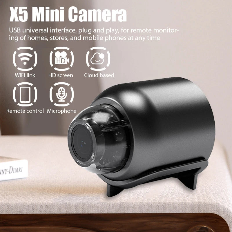 Mini Safety Camera With Night Vision, Motion & Sound Detector - My Store