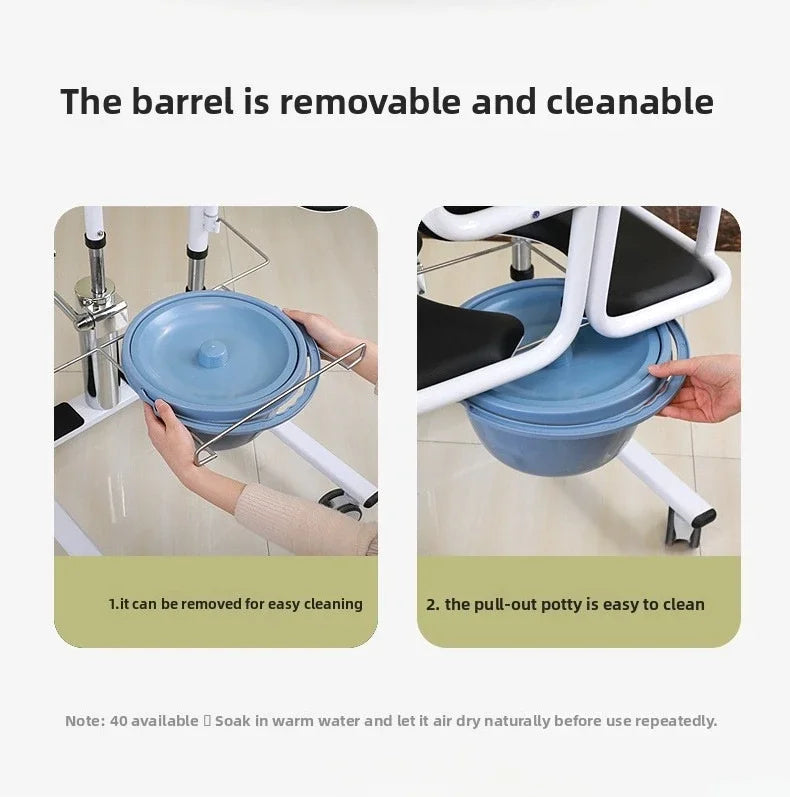 4-in-1 Manual Hydraulic Transfer Chair