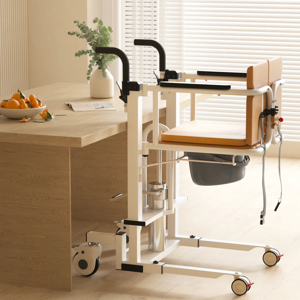 4-in-1 Manual Hydraulic Transfer Chair [Plus Free Gift]