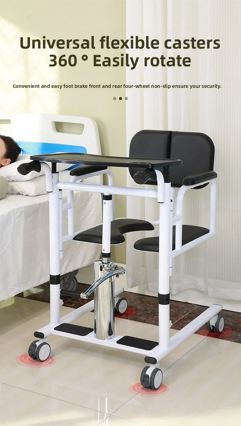 4-in-1 Manual Hydraulic Transfer Chair