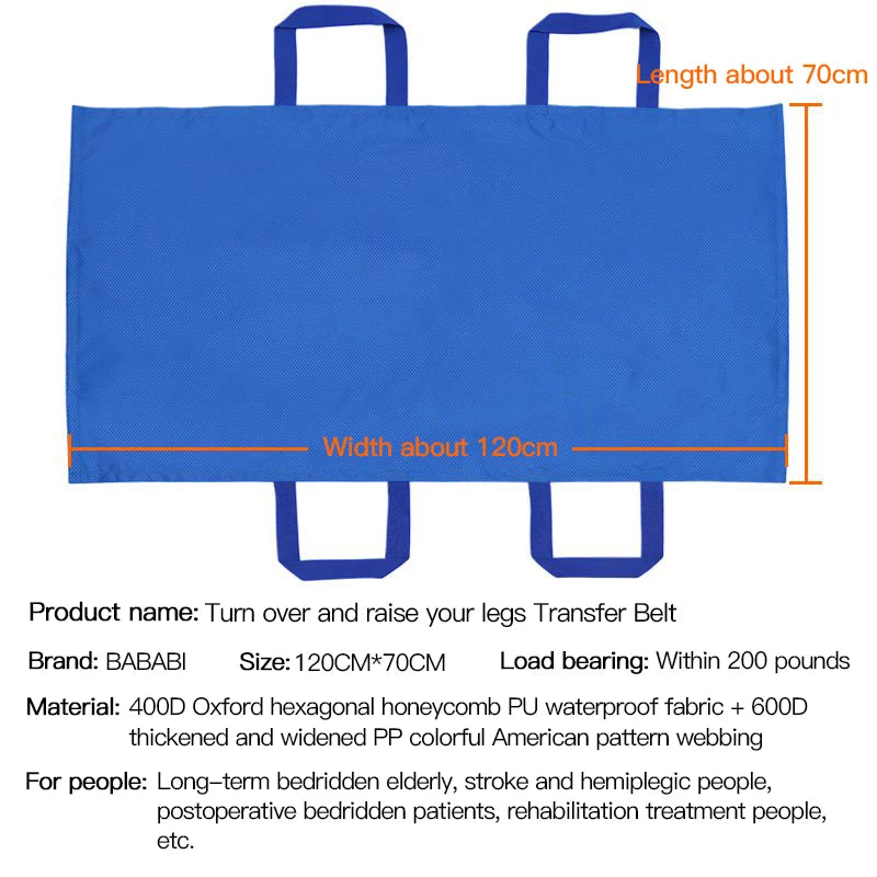 Transfer Belt – Bed Nursing, Shift, Turn, Lift & Transport 