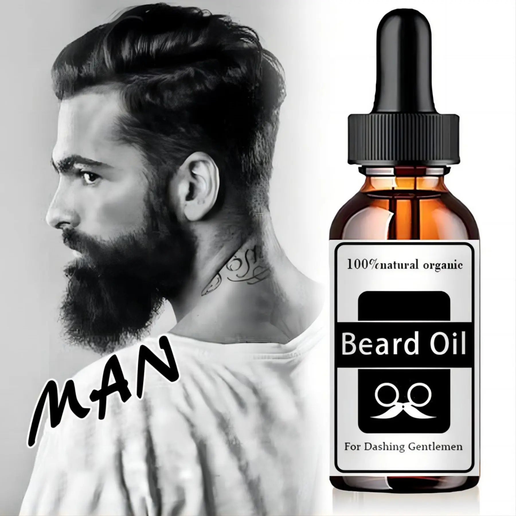 100% Natural Beard Growth Oil – Deep Moisturizing & Skin Repair - My Store