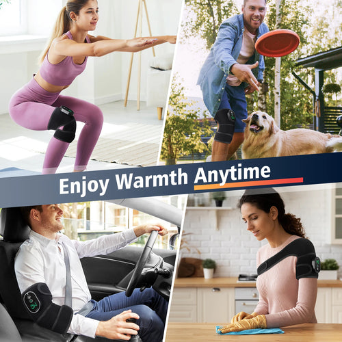 3-in-1 Electric Heated Massage Pad – For Knee, Shoulder & Elbow - My Store