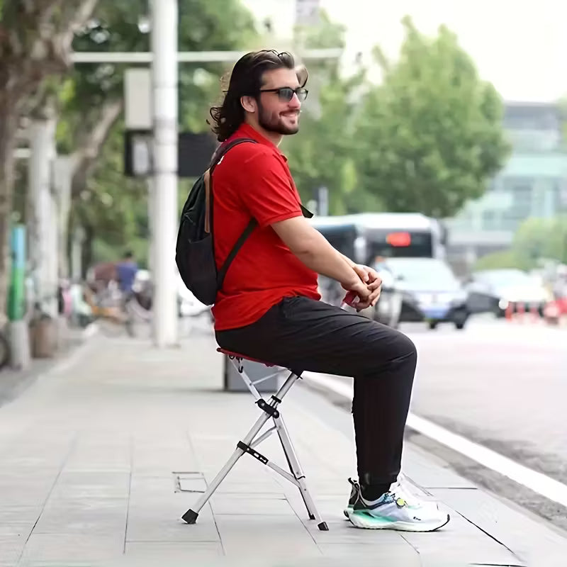 Multifunctional Premium Aluminum Alloy Foldable Cane with Seat