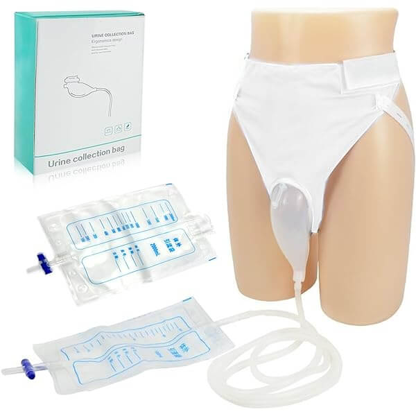 Unisex Urine Collector with 2 Drainage Bags